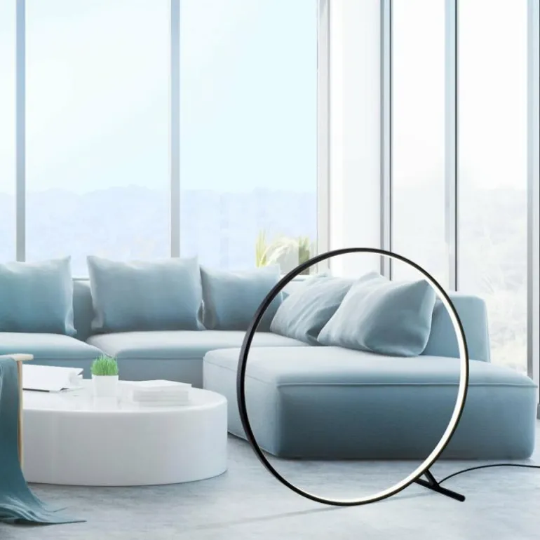 Lampadaire Paul Neuhaus HULA LED Noir, 1 lumière, Télécommandes