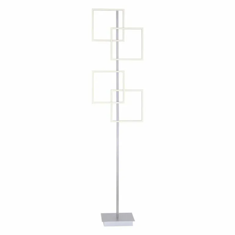 Lampadaire Paul Neuhaus INIGO LED Acier inoxydable, 4 lumières, Télécommandes