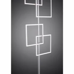 Lampadaire Paul Neuhaus INIGO LED Acier inoxydable, 4 lumières, Télécommandes