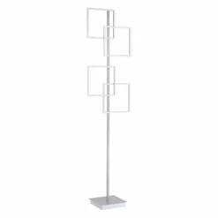 Lampadaire Paul Neuhaus INIGO LED Acier inoxydable, 4 lumières, Télécommandes