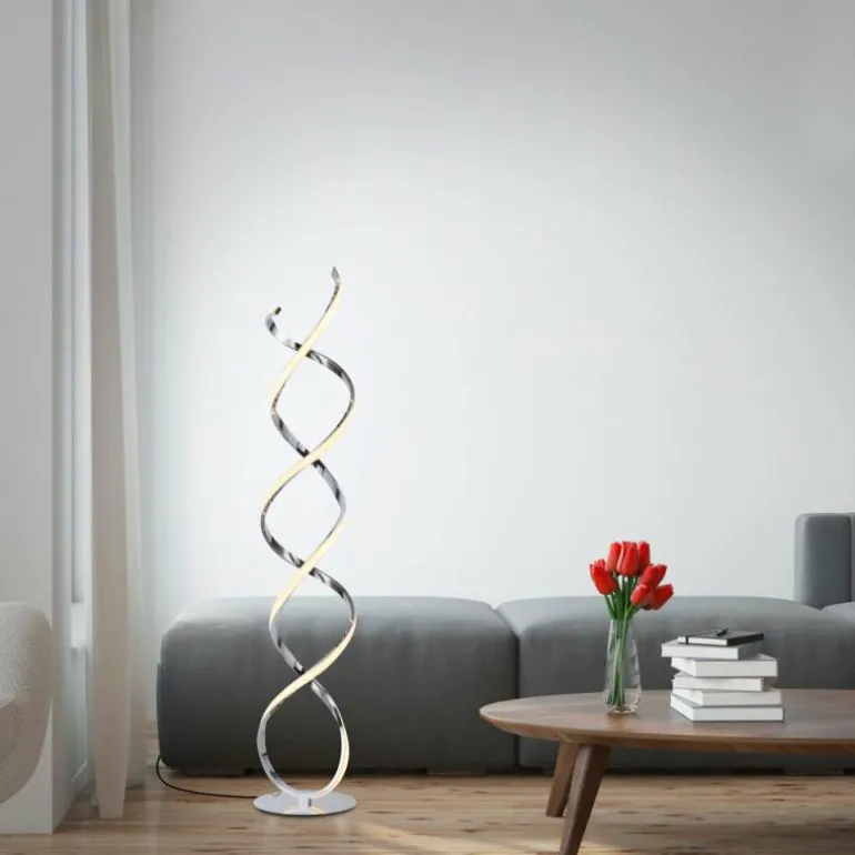 Lampadaire Paul Neuhaus KIRIBI LED Chrome, 1 lumière