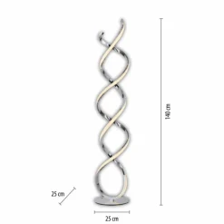 Lampadaire Paul Neuhaus KIRIBI LED Chrome, 1 lumière