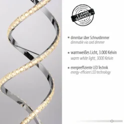 Lampadaire Paul Neuhaus KIRIBI LED Chrome, 1 lumière