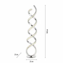 Lampadaire Paul Neuhaus KIRIBI LED Chrome, 1 lumière