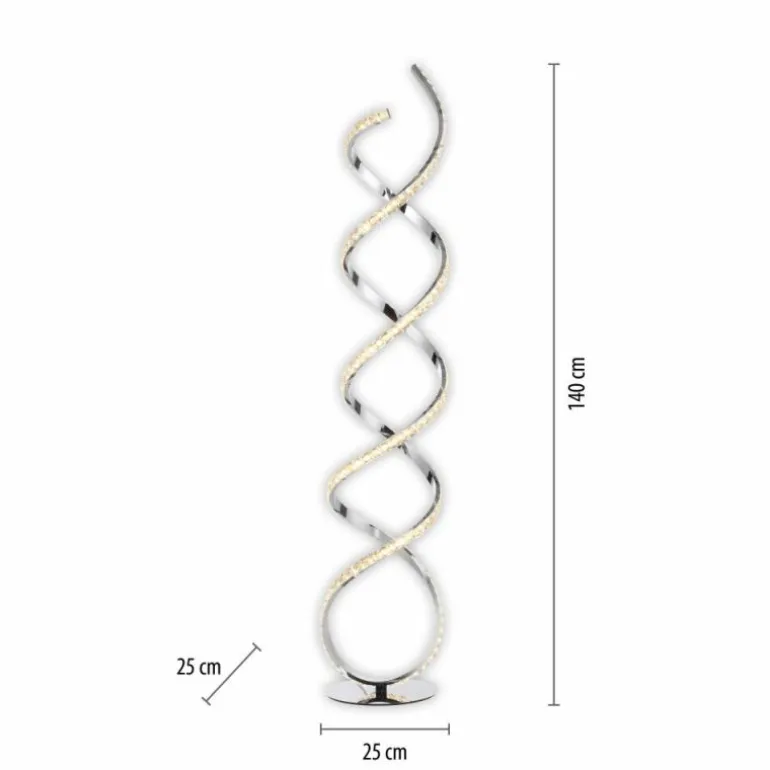 Lampadaire Paul Neuhaus KIRIBI LED Chrome, 1 lumière