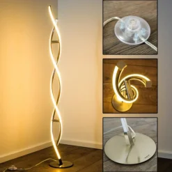 Lampadaire Paul Neuhaus POLINA LED Acier inoxydable, 2 lumières