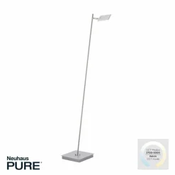 Lampadaire Paul Neuhaus PURE-MIRA LED Aluminium, 1 lumière, Télécommandes