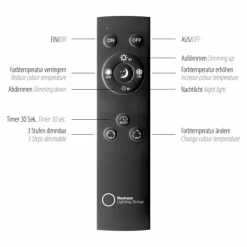 Lampadaire Paul Neuhaus PURE-MIRA LED Aluminium, 1 lumière, Télécommandes