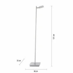 Lampadaire Paul Neuhaus PURE-MIRA LED Aluminium, 1 lumière, Télécommandes