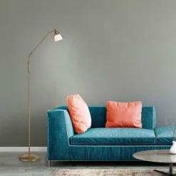 Lampadaire Paul Neuhaus PINO LED Vieux laiton, 1 lumière