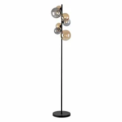 Lampadaire Paul Neuhaus POPSICLE LED Noir, 7 lumières