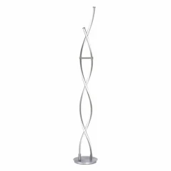 Lampadaire Paul Neuhaus Q-MALINA LED Acier inoxydable, 2 lumières, Télécommandes