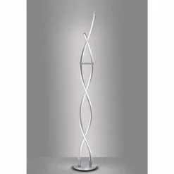 Lampadaire Paul Neuhaus Q-MALINA LED Acier inoxydable, 2 lumières, Télécommandes