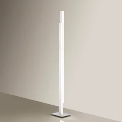 Lampadaire Paul Neuhaus Q-TOWER LED Aluminium, 2 lumières, Télécommandes