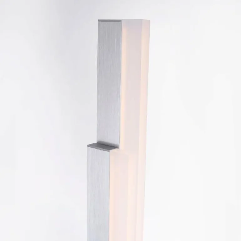 Lampadaire Paul Neuhaus Q-TOWER LED Aluminium, 2 lumières, Télécommandes