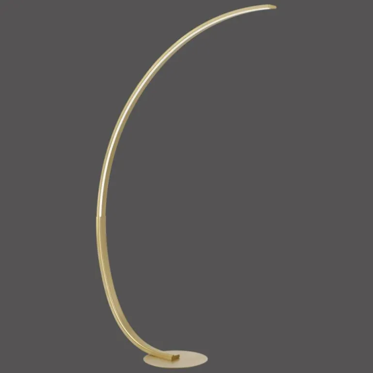 Lampadaire Paul Neuhaus Q-VITO LED Laiton, 1 lumière, Télécommandes