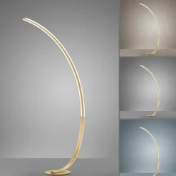 Lampadaire Paul Neuhaus Q-VITO LED Laiton, 1 lumière, Télécommandes