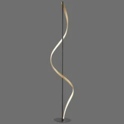 Lampadaire Paul Neuhaus QSWING LED Anthracite, Or, 1 lumière, Télécommandes