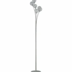Lampadaire Paul Neuhaus WOMBLE Acier inoxydable, 6 lumières