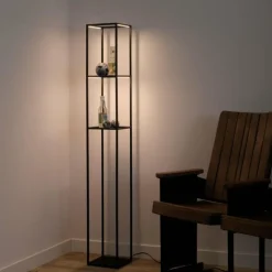 Lampadaire Paul-Neuhaus CONTURA LED Noir, 4 lumières