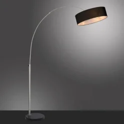 Lampadaire Paul-Neuhaus PETRO Acier brossé, 3 lumières