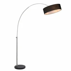 Lampadaire Paul-Neuhaus PETRO Acier brossé, 3 lumières