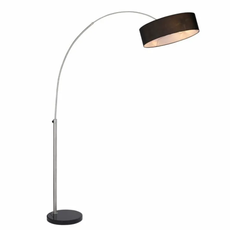 Lampadaire Paul-Neuhaus PETRO Acier brossé, 3 lumières