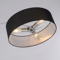 Lampadaire Paul-Neuhaus PETRO Acier brossé, 3 lumières