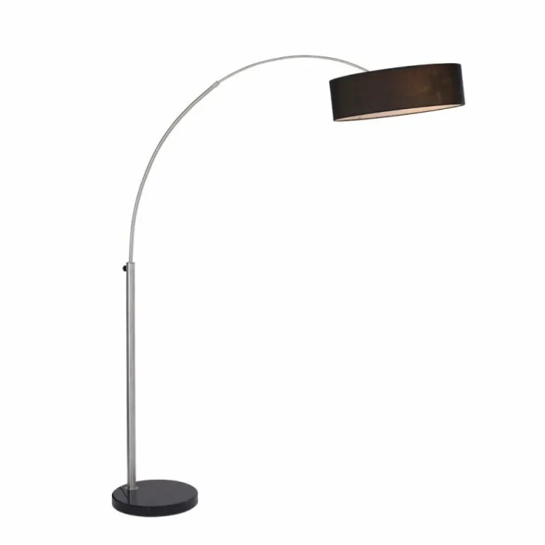 Lampadaire Paul-Neuhaus PETRO Acier brossé, 3 lumières