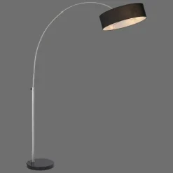Lampadaire Paul-Neuhaus PETRO Acier brossé, 3 lumières