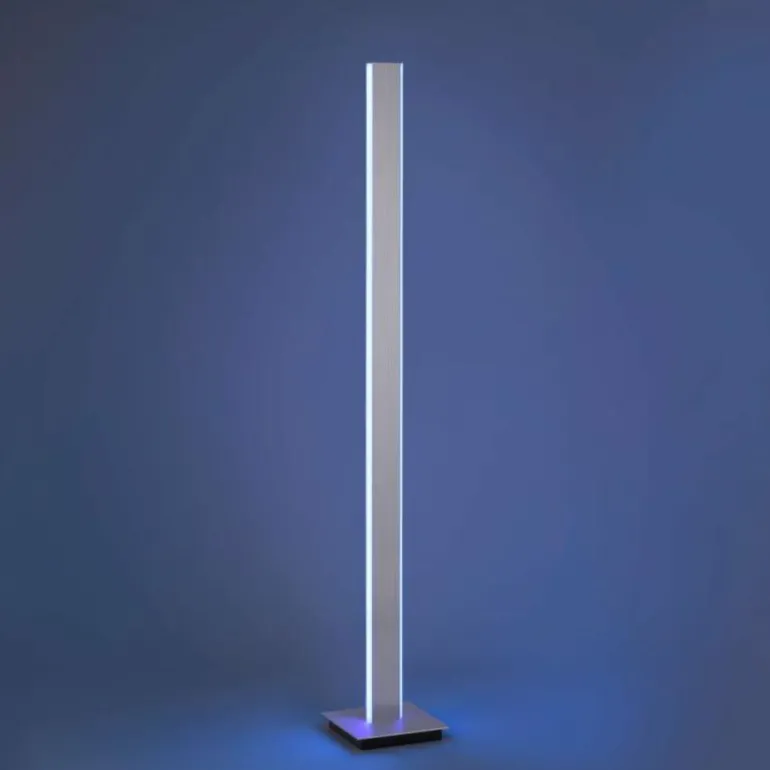 Lampadaire Paul-Neuhaus Q-ADRIANA LED Aluminium, 2 lumières, Télécommandes