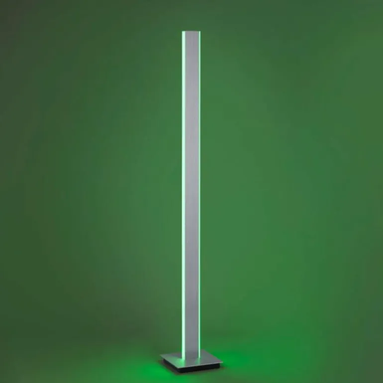 Lampadaire Paul-Neuhaus Q-ADRIANA LED Aluminium, 2 lumières, Télécommandes