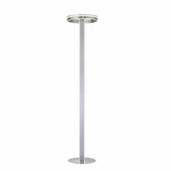 Lampadaire Paul-Neuhaus Q-VITO LED Acier brossé, 3 lumières, Télécommandes