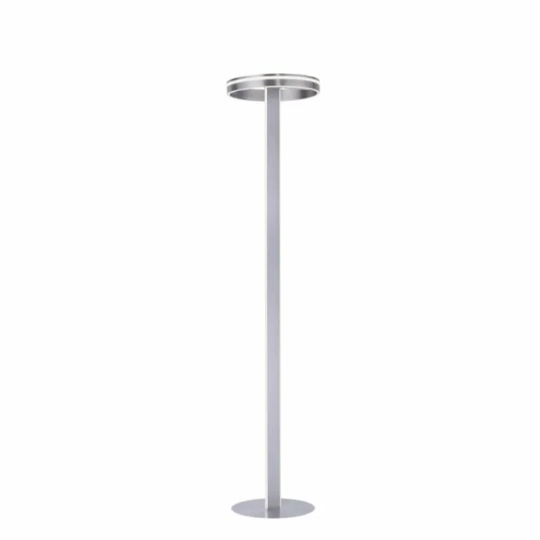 Lampadaire Paul-Neuhaus Q-VITO LED Acier brossé, 3 lumières, Télécommandes