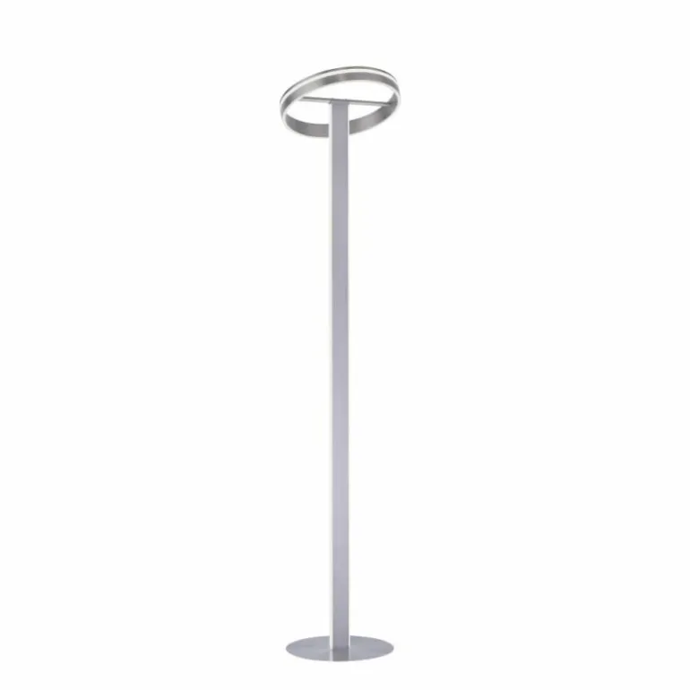 Lampadaire Paul-Neuhaus Q-VITO LED Acier brossé, 3 lumières, Télécommandes