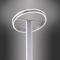 Lampadaire Paul-Neuhaus Q-VITO LED Acier brossé, 3 lumières, Télécommandes