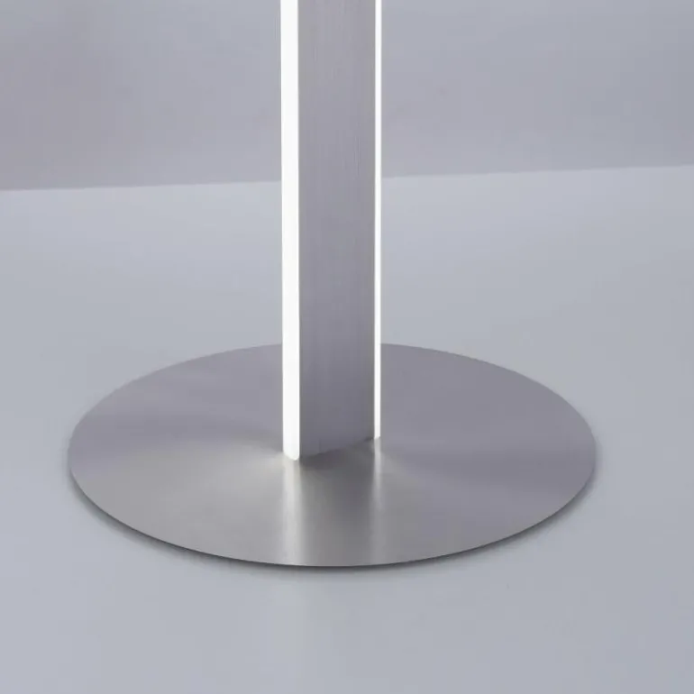 Lampadaire Paul-Neuhaus Q-VITO LED Acier brossé, 3 lumières, Télécommandes