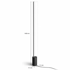 Lampadaire Philips Hue Gradient Signe LED Noir, 1 lumière
