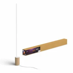 Lampadaire Philips Hue Gradient Signe Oak LED Écru, Blanc, 1 lumière