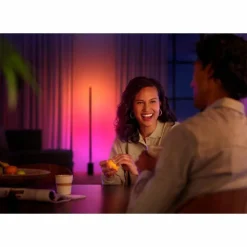 Lampadaire Philips Hue Signe LED Noir, 1 lumière, Changeur de couleurs