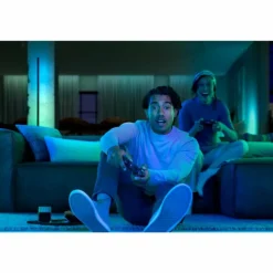 Lampadaire Philips Hue Signe LED Noir, 1 lumière, Changeur de couleurs