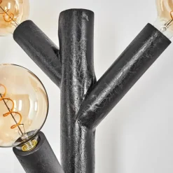 Lampadaire Pozos Noir, 4 lumières