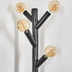 Lampadaire Pozos Noir, 4 lumières