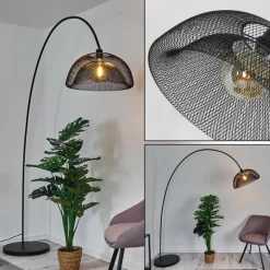 Lampadaire Pralo Noir, 1 lumière
