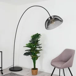Lampadaire Pralo Noir, 1 lumière