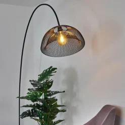 Lampadaire Pralo Noir, 1 lumière