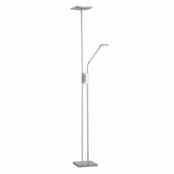 Lampadaire Reality LUKE LED Nickel mat, 2 lumières