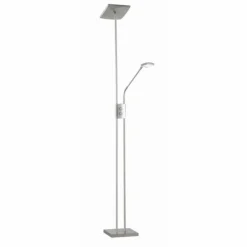 Lampadaire Reality LUKE LED Nickel mat, 2 lumières