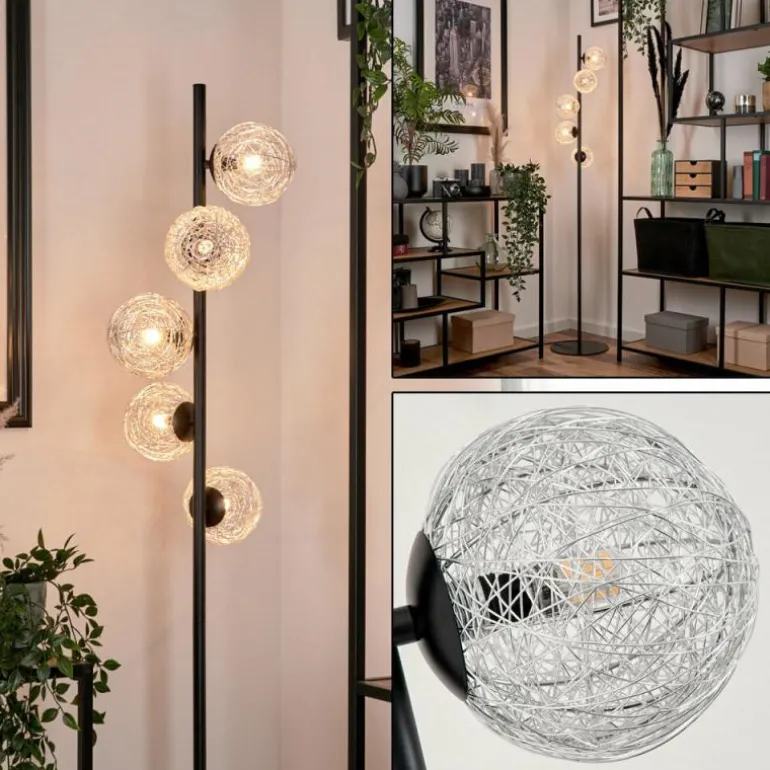 Lampadaire Remaisnil Argenté, 5 lumières