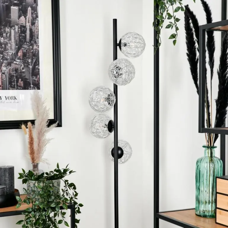 Lampadaire Remaisnil Argenté, 5 lumières